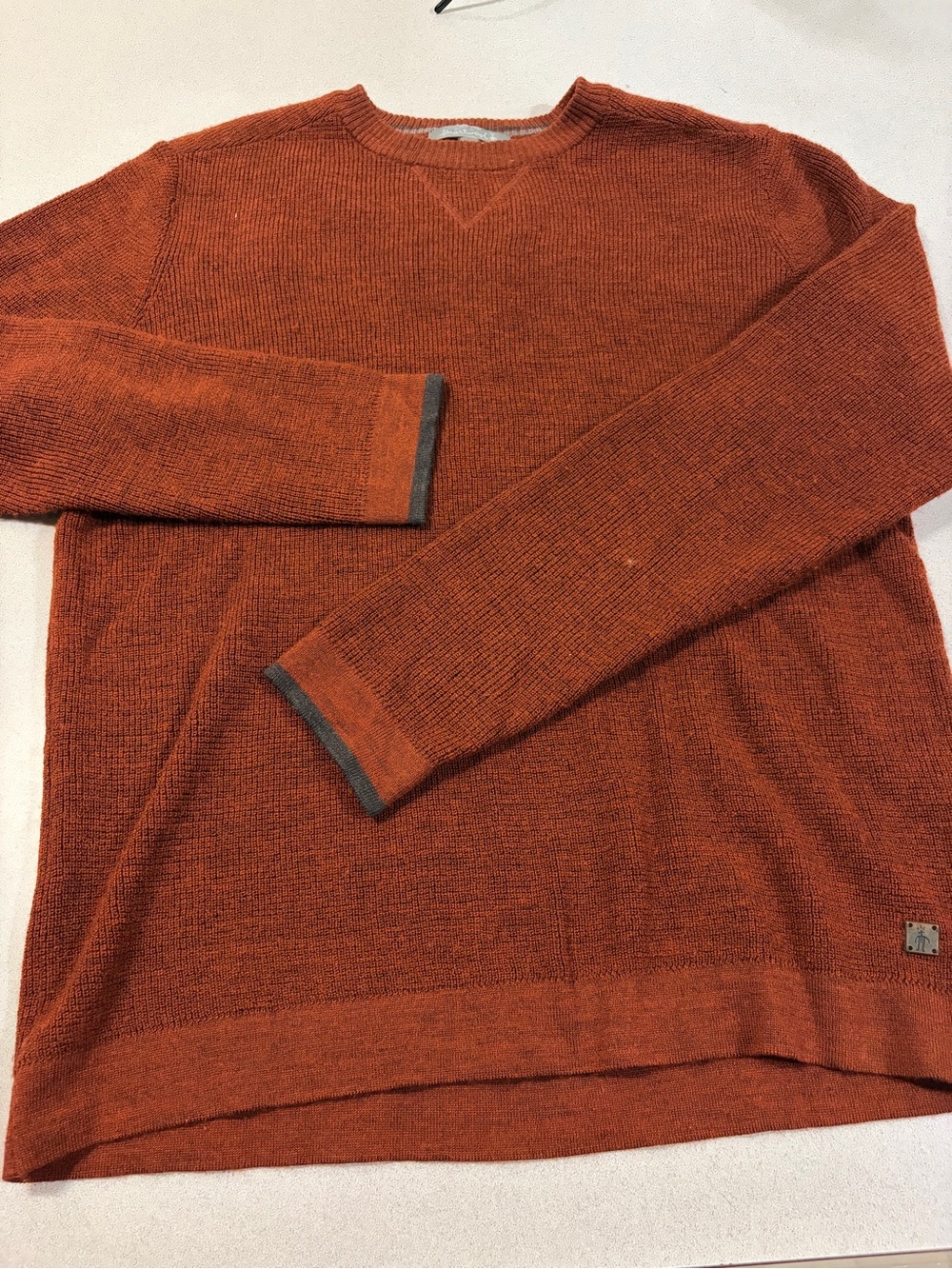 Smartwool Men's Crewneck Sweater in Rust